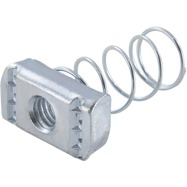 Global Industrial 1-5/8 Channel Nut, Electro-Galvanized, 3/8-16 713103 - main